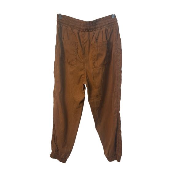 A New Day Brown Joggers Elastic Waist and Cuffs Lightweight Comfortable Medium - Picture 2 of 9